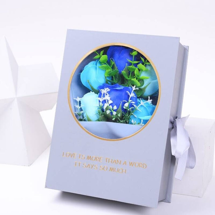 Creative Artificial Rose Eternal Flower Soap Flower Book Gift Box
