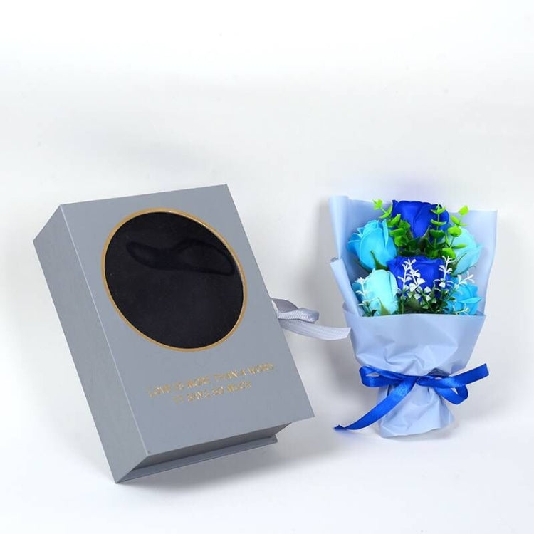 Creative Artificial Rose Eternal Flower Soap Flower Book Gift Box