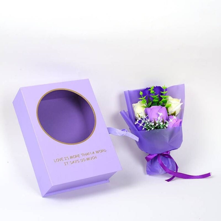 Creative Artificial Rose Eternal Flower Soap Flower Book Gift Box