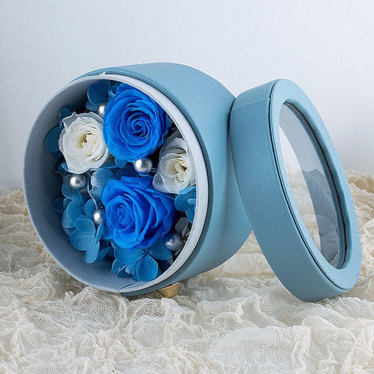 Retro Small Leather Case Eternal Flower Gift Box Handmade Birthday Gifts