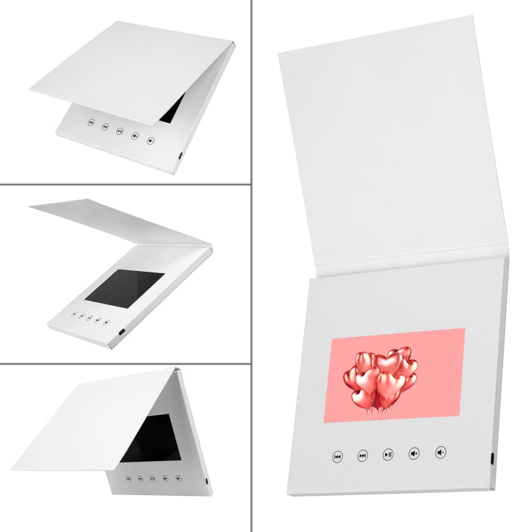 5 inch Video Greeting Card Auto Player HD LCD Video Music Invitation Letter Portable Advertising Player