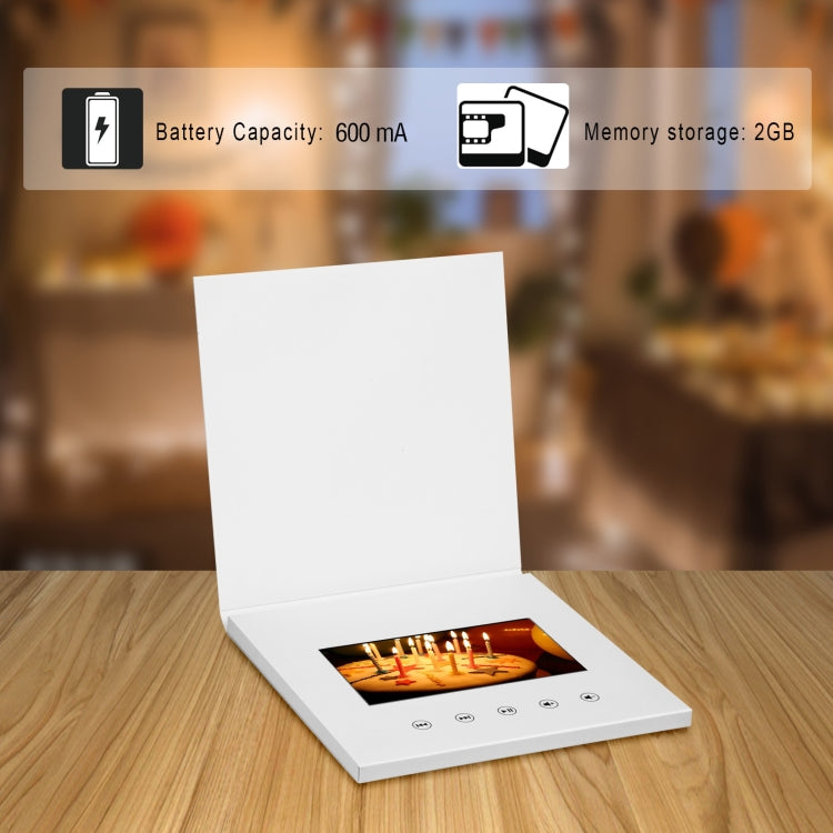 5 inch Video Greeting Card Auto Player HD LCD Video Music Invitation Letter Portable Advertising Player