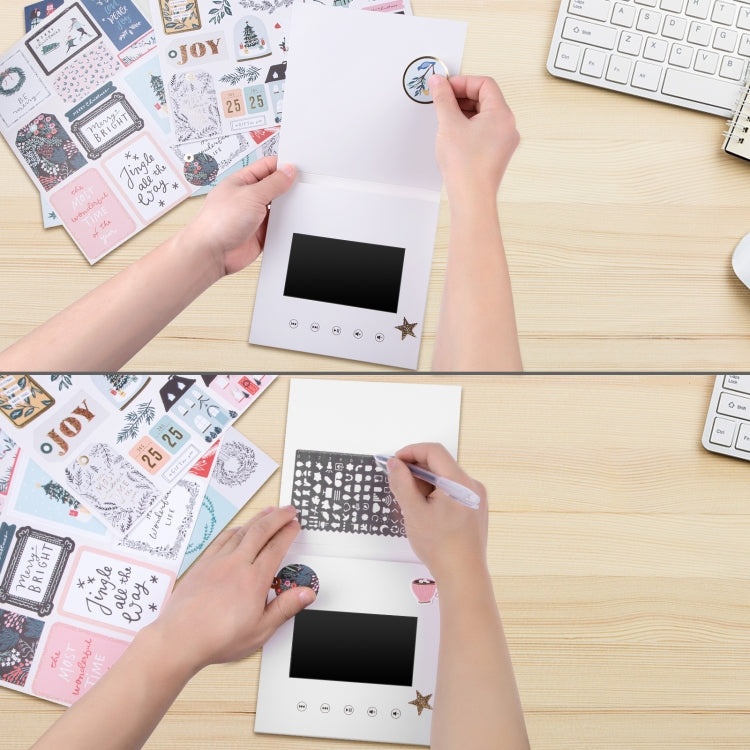 5 inch Video Greeting Card Auto Player HD LCD Video Music Invitation Letter Portable Advertising Player