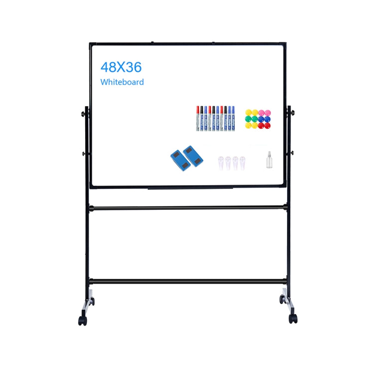 [US Warehouse] Portable Removable Magnetic Message Writing Board Double-sided Flip Whiteboard Dry Erase Board, Size: 48 x 36 inch