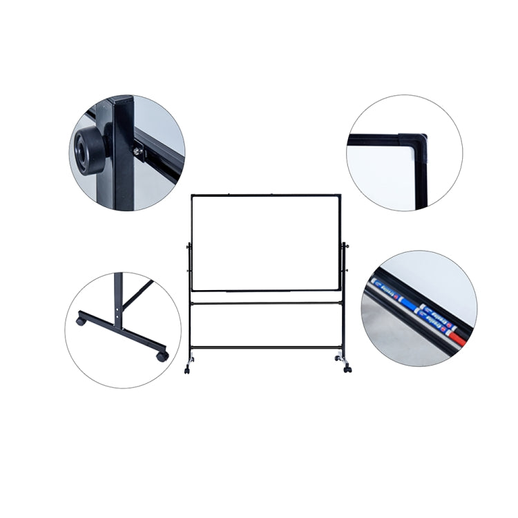 [US Warehouse] Portable Removable Magnetic Message Writing Board Double-sided Flip Whiteboard Dry Erase Board, Size: 48 x 36 inch