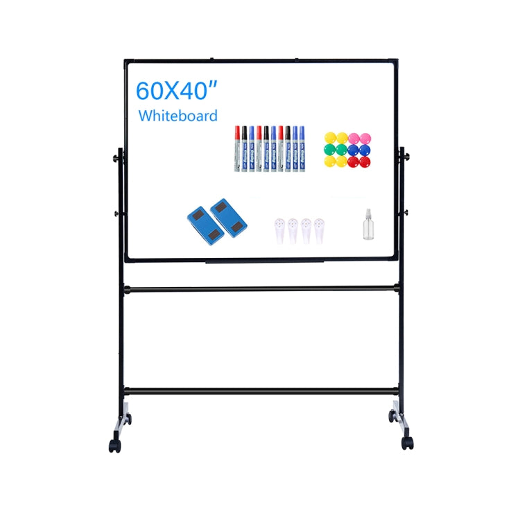 [US Warehouse] Portable Removable Magnetic Message Writing Board Double-sided Flip Whiteboard Dry Erase Board, Size: 60 x 40 inch