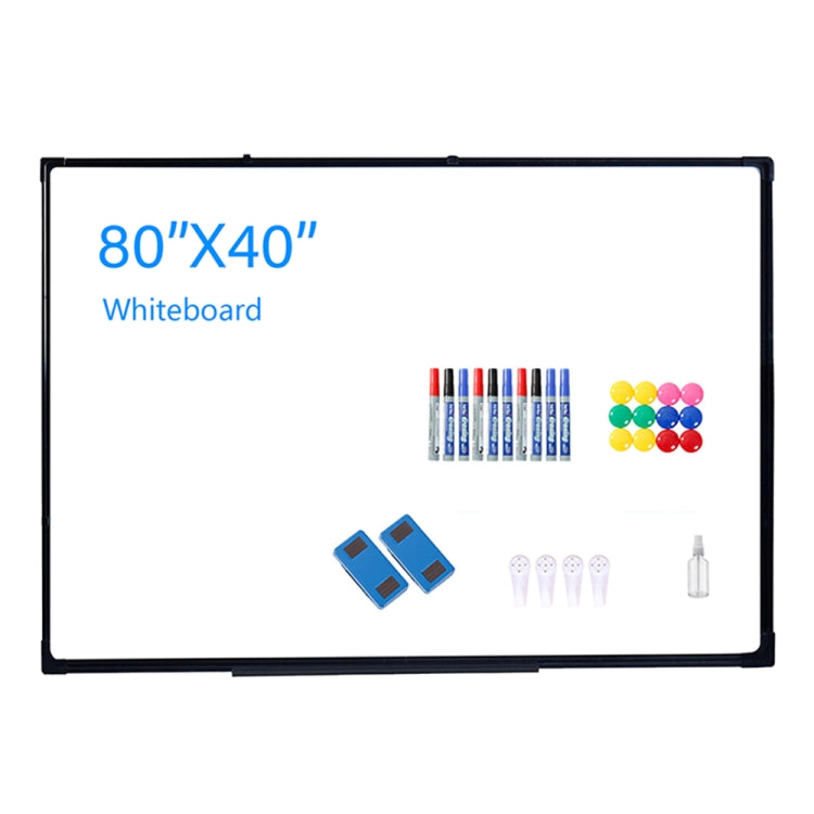 [US Warehouse] Portable Magnetic Message Writing Board Whiteboard Dry Erase Board, Size: 80 x 40 inch