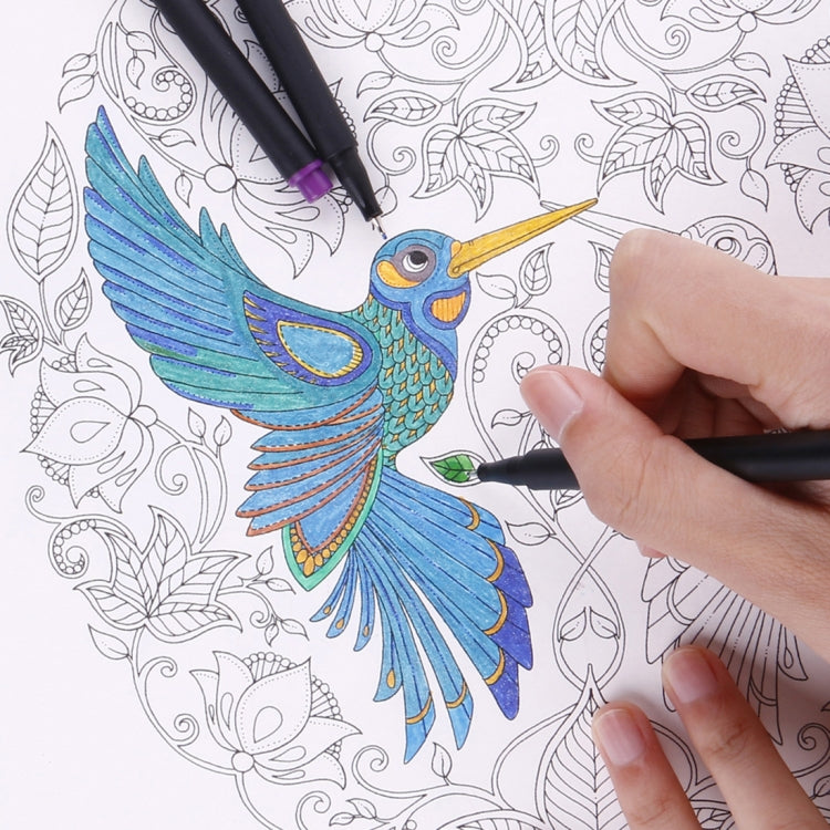 12 Color Color Hook Line Pen Water Based Pen Fiber Stroke Pen