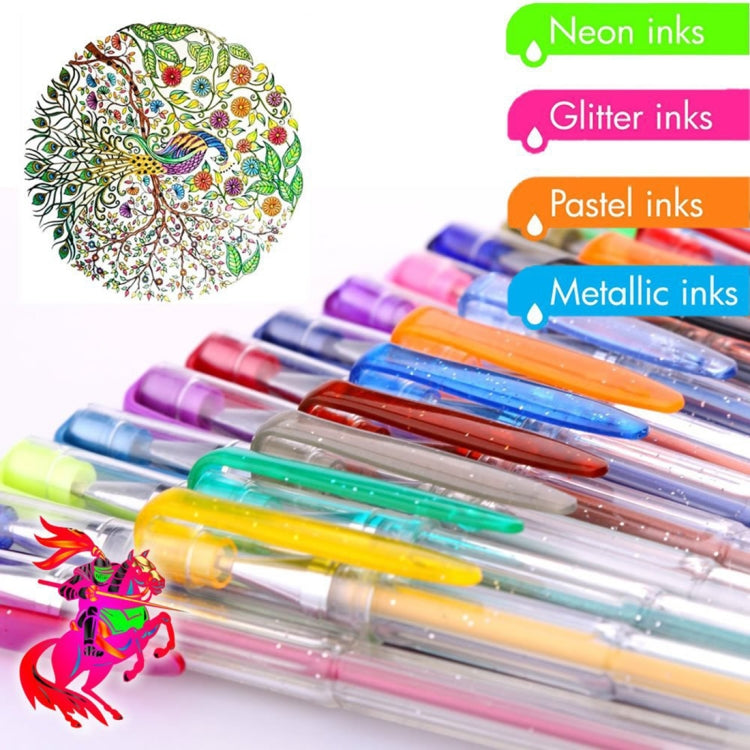 48 Color Flash Color Fluorescent Color Gel Pen Set