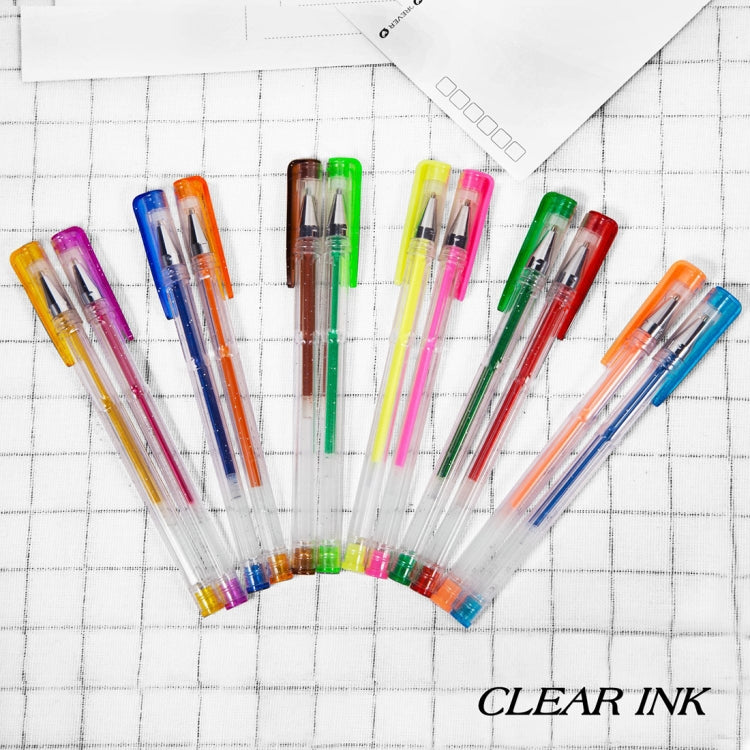 48 Color Flash Color Fluorescent Color Gel Pen Set