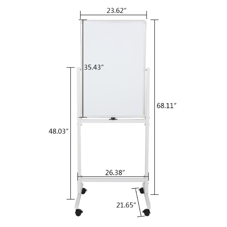 [US Warehouse] Vertical Mobile Double-sided Whiteboard, Size: 90x60cm