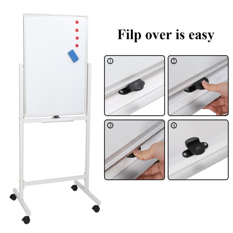 [US Warehouse] Vertical Mobile Double-sided Whiteboard, Size: 90x60cm