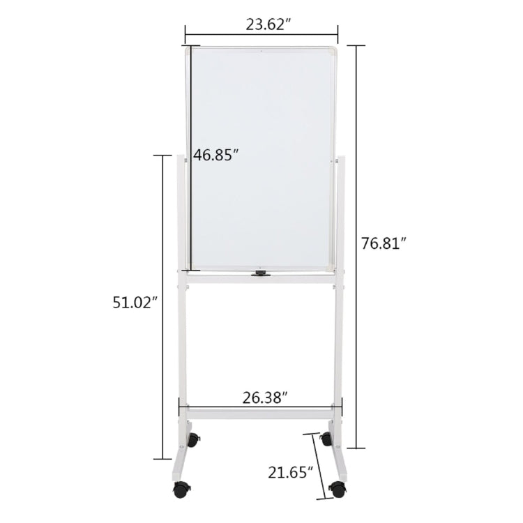 [US Warehouse] Vertical Mobile Double-Sided Whiteboard, Size: 120x60cm