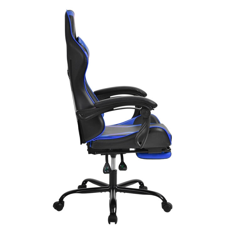 [JPN Warehouse] Wide Stripes Swivel Lift Chair Reclining Leisure Office Chair Game Chair with Armrests & Headrest & Casters & Foldable Pedals, Size: 66.5 x 50cm, Height Range: 116-123cm