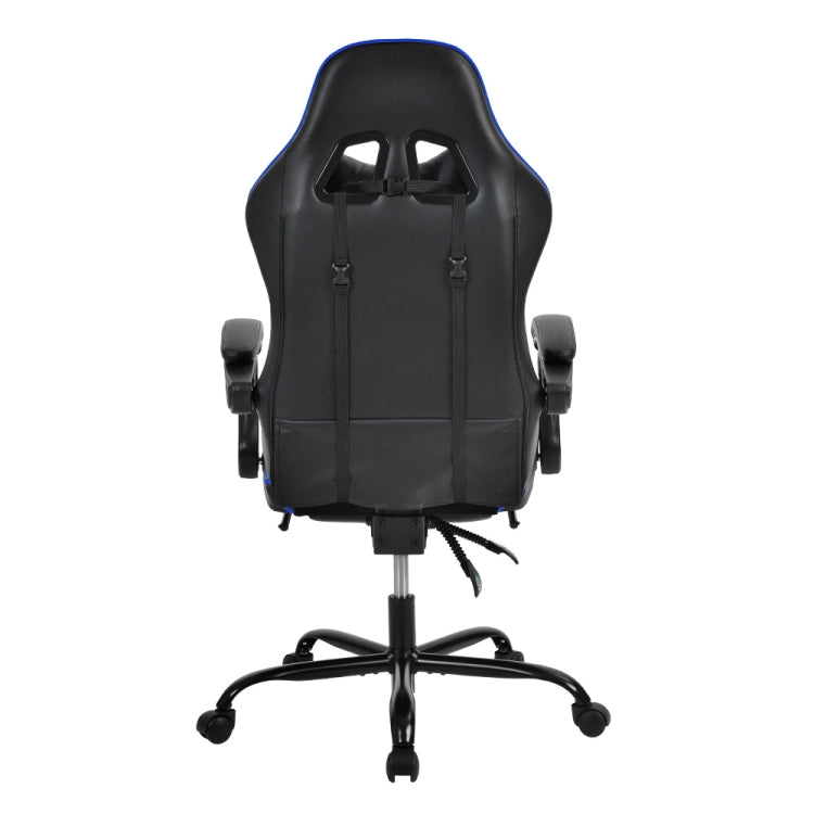 [JPN Warehouse] Wide Stripes Swivel Lift Chair Reclining Leisure Office Chair Game Chair with Armrests & Headrest & Casters & Foldable Pedals, Size: 66.5 x 50cm, Height Range: 116-123cm