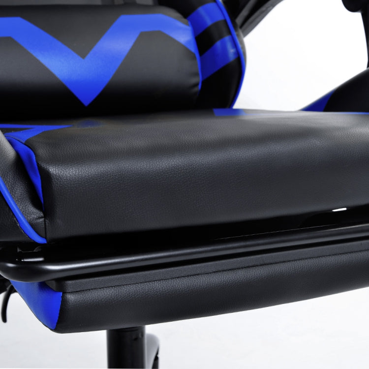 [JPN Warehouse] Wide Stripes Swivel Lift Chair Reclining Leisure Office Chair Game Chair with Armrests & Headrest & Casters & Foldable Pedals, Size: 66.5 x 50cm, Height Range: 116-123cm