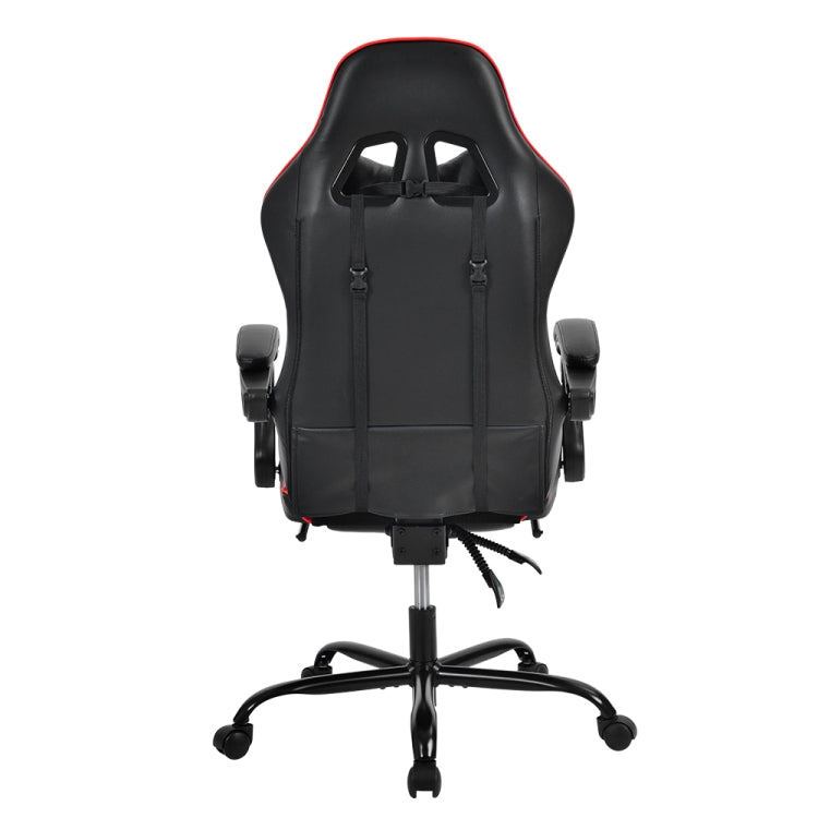 [JPN Warehouse] Wide Stripes Swivel Lift Chair Reclining Leisure Office Chair Game Chair with Armrests & Headrest & Casters & Foldable Pedals, Size: 66.5 x 50cm, Height Range: 116-123cm