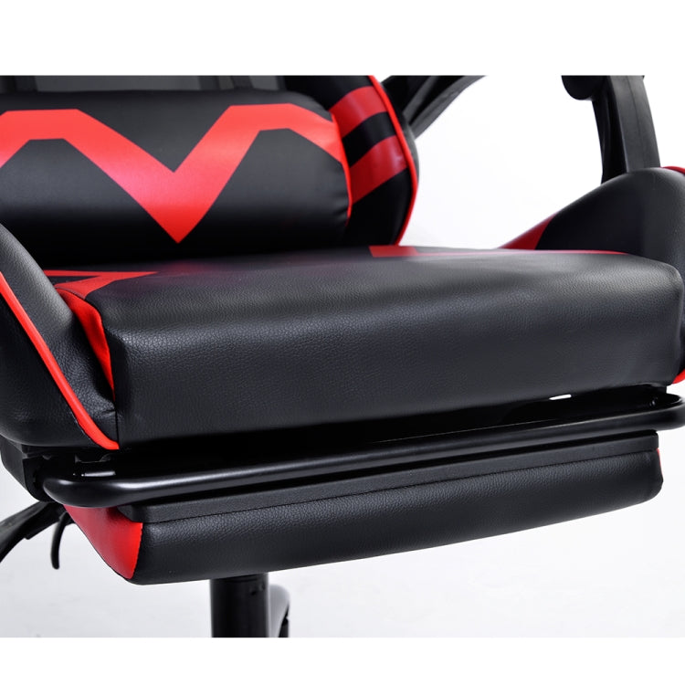 [JPN Warehouse] Wide Stripes Swivel Lift Chair Reclining Leisure Office Chair Game Chair with Armrests & Headrest & Casters & Foldable Pedals, Size: 66.5 x 50cm, Height Range: 116-123cm