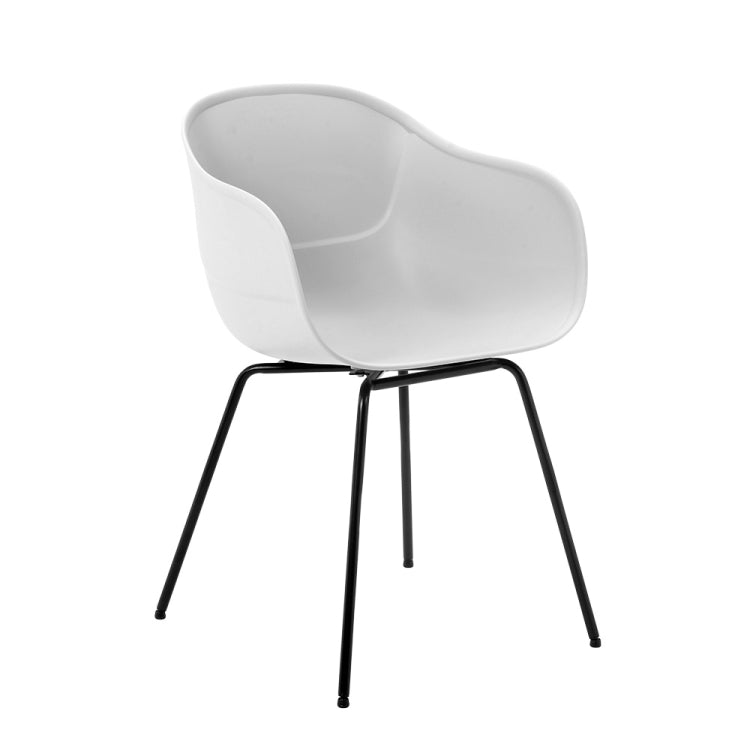 [JPN Warehouse] Shell Shape Plastic Chairs Office Home Dining Table Cafe Lounge Chairs, Size: 79 x 40 x 38cm
