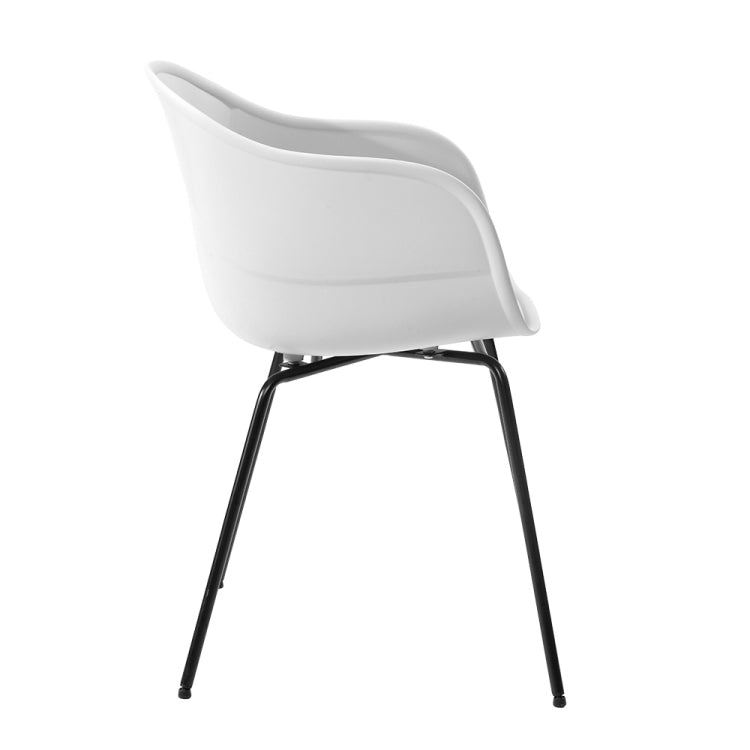 [JPN Warehouse] Shell Shape Plastic Chairs Office Home Dining Table Cafe Lounge Chairs, Size: 79 x 40 x 38cm