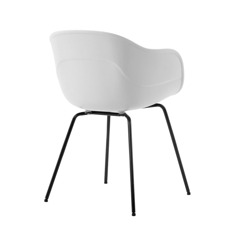 [JPN Warehouse] Shell Shape Plastic Chairs Office Home Dining Table Cafe Lounge Chairs, Size: 79 x 40 x 38cm
