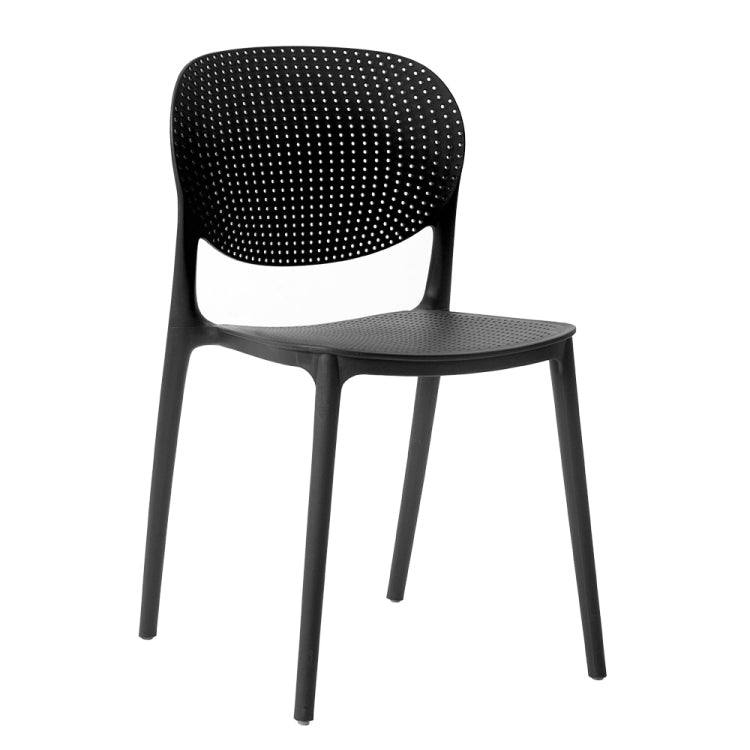 [JPN Warehouse] Free-assembly PP Waterproof Dining Chairs Office Home Leisure Chairs, Size: 81 x 43 x 42cm