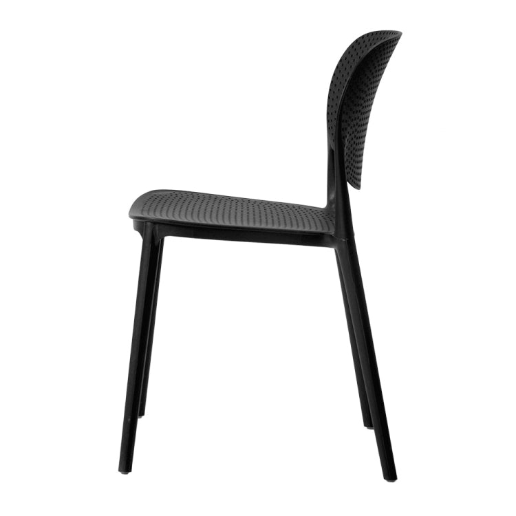 [JPN Warehouse] Free-assembly PP Waterproof Dining Chairs Office Home Leisure Chairs, Size: 81 x 43 x 42cm