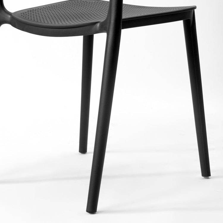 [JPN Warehouse] Free-assembly PP Waterproof Dining Chairs Office Home Leisure Chairs, Size: 81 x 43 x 42cm