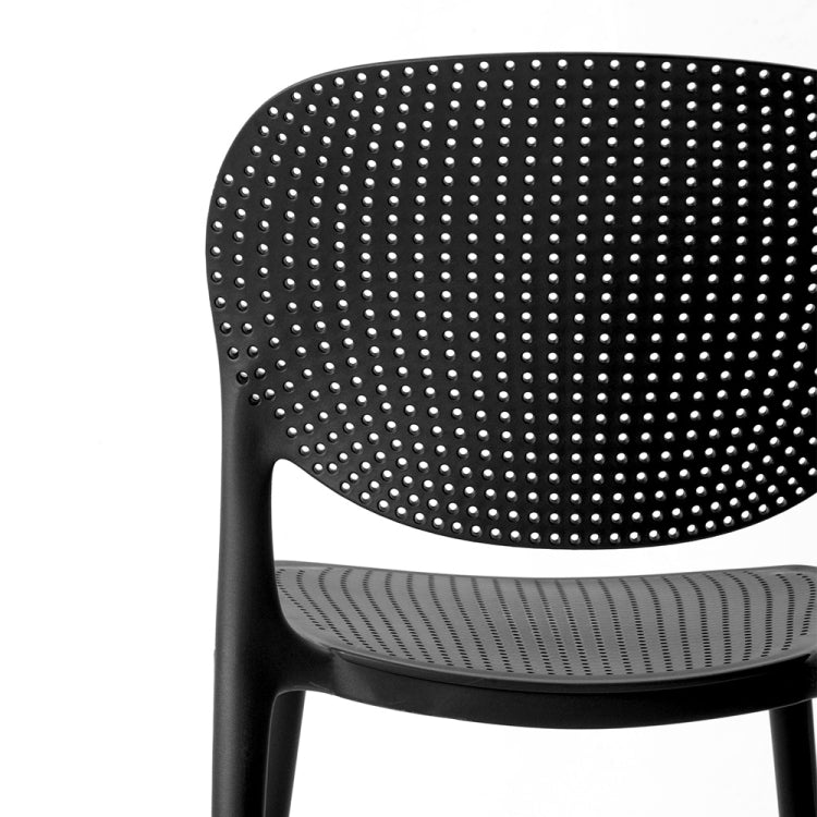 [JPN Warehouse] Free-assembly PP Waterproof Dining Chairs Office Home Leisure Chairs, Size: 81 x 43 x 42cm
