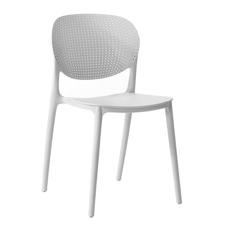 [JPN Warehouse] Free-assembly PP Waterproof Dining Chairs Office Home Leisure Chairs, Size: 81 x 43 x 42cm