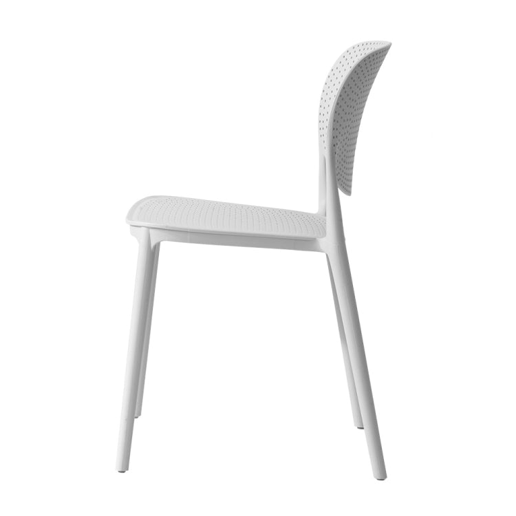 [JPN Warehouse] Free-assembly PP Waterproof Dining Chairs Office Home Leisure Chairs, Size: 81 x 43 x 42cm