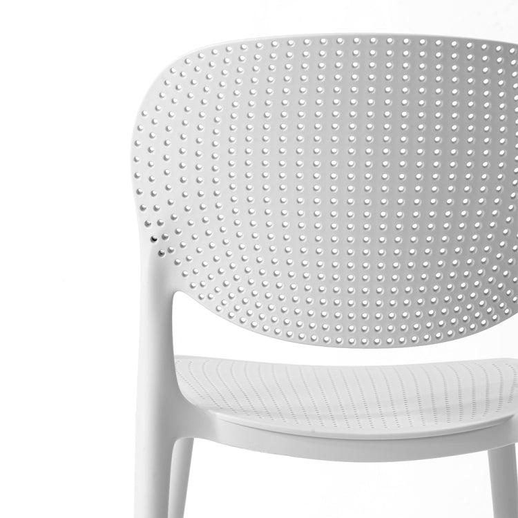 [JPN Warehouse] Free-assembly PP Waterproof Dining Chairs Office Home Leisure Chairs, Size: 81 x 43 x 42cm