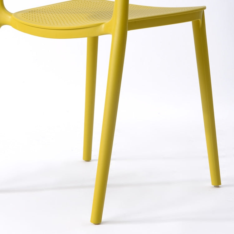 [JPN Warehouse] Free-assembly PP Waterproof Dining Chairs Office Home Leisure Chairs, Size: 81 x 43 x 42cm