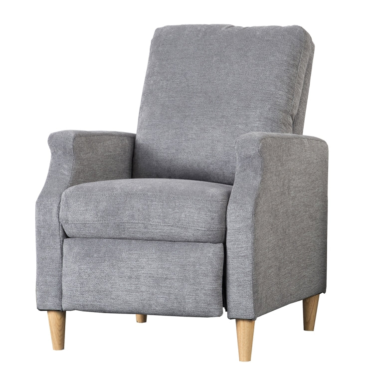 [JPN Warehouse] Household Living Room Single Sofa Reclining Chairs with Armrests & Retractable Footstool, Size: 92 x 66cm