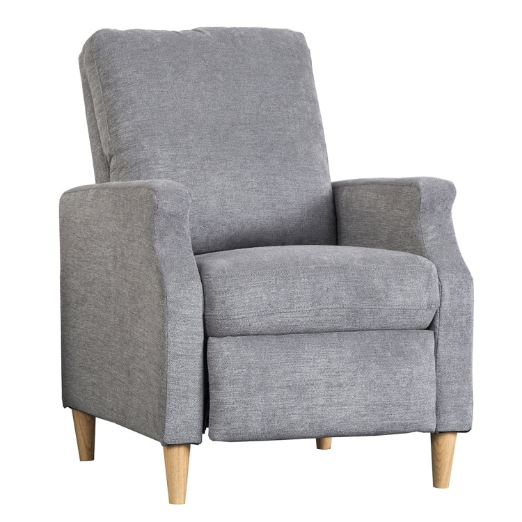 [JPN Warehouse] Household Living Room Single Sofa Reclining Chairs with Armrests & Retractable Footstool, Size: 92 x 66cm