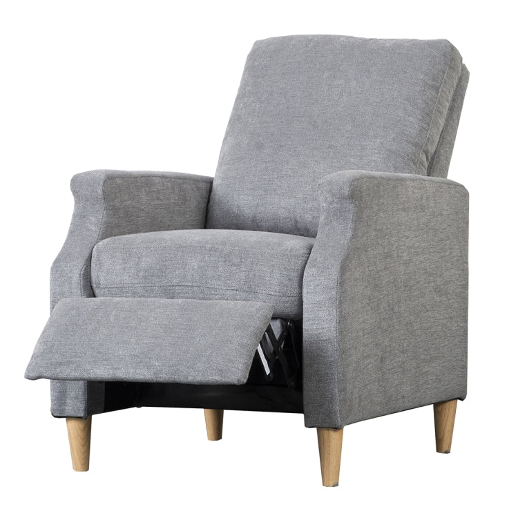 [JPN Warehouse] Household Living Room Single Sofa Reclining Chairs with Armrests & Retractable Footstool, Size: 92 x 66cm