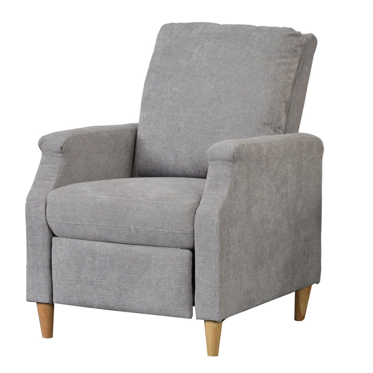 [JPN Warehouse] Household Living Room Single Sofa Reclining Chairs with Armrests & Retractable Footstool, Size: 92 x 66cm