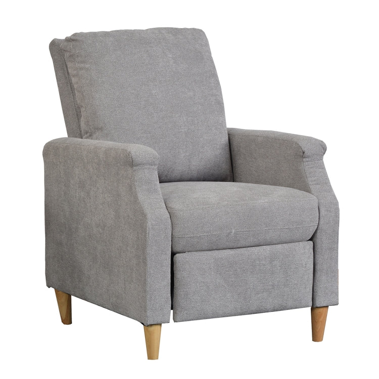 [JPN Warehouse] Household Living Room Single Sofa Reclining Chairs with Armrests & Retractable Footstool, Size: 92 x 66cm