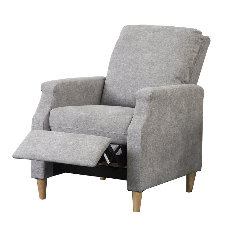[JPN Warehouse] Household Living Room Single Sofa Reclining Chairs with Armrests & Retractable Footstool, Size: 92 x 66cm