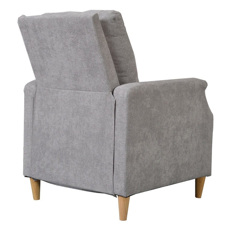 [JPN Warehouse] Household Living Room Single Sofa Reclining Chairs with Armrests & Retractable Footstool, Size: 92 x 66cm
