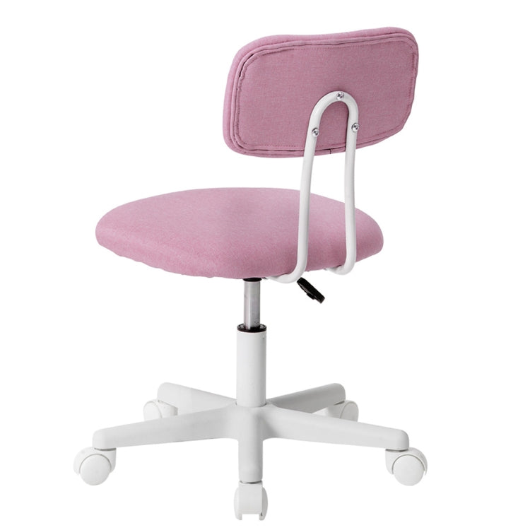 [JPN Warehouse] Swivel Lift Chairs Office Chairs Desk Chairs with Casters, Size: 45 x 42cm, Height Range: 70.5-79.5cm(Pink)