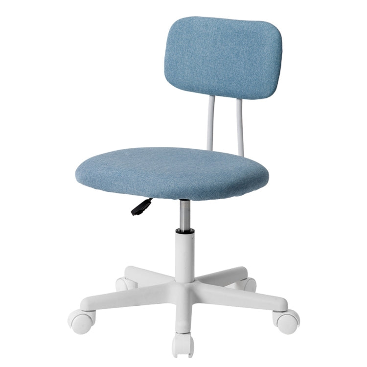 [JPN Warehouse] Swivel Lift Chairs Office Chairs Desk Chairs with Casters, Size: 45 x 42cm, Height Range: 70.5-79.5cm(Baby Blue)