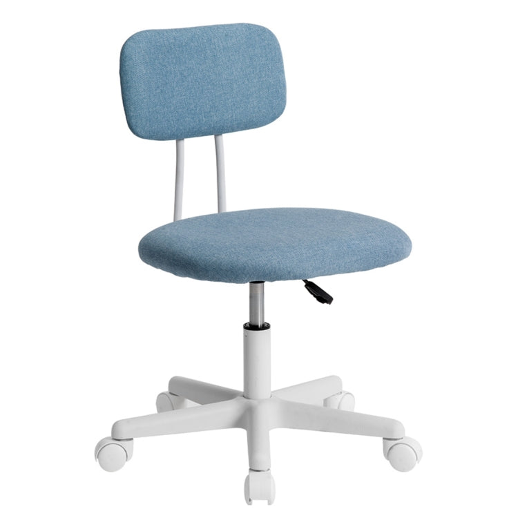 [JPN Warehouse] Swivel Lift Chairs Office Chairs Desk Chairs with Casters, Size: 45 x 42cm, Height Range: 70.5-79.5cm(Baby Blue)