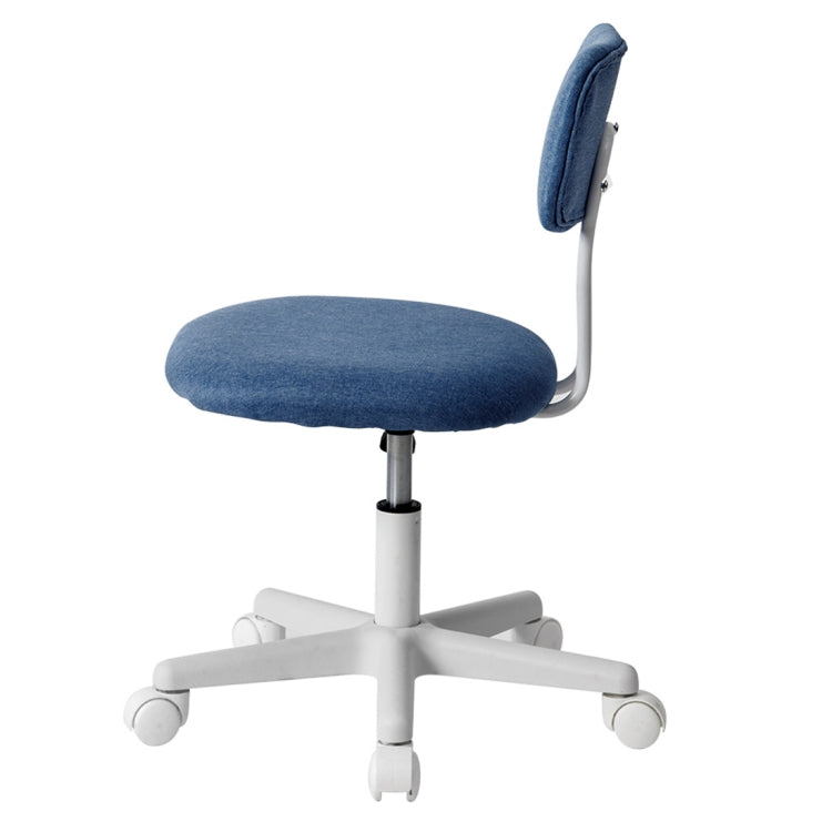 [JPN Warehouse] Swivel Lift Chairs Office Chairs Desk Chairs with Casters, Size: 45 x 42cm, Height Range: 70.5-79.5cm(Navy Blue)