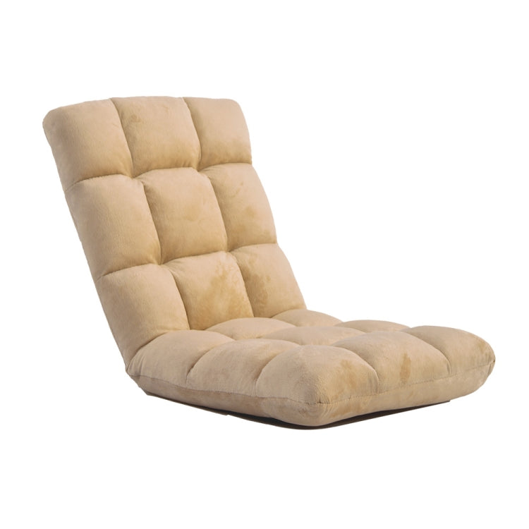 [JPN Warehouse] Lazy Sofa Chairs Tatami Compact Floor Chairs Flannel Seat, Size: 99 x 42 x 55cm (Beige)