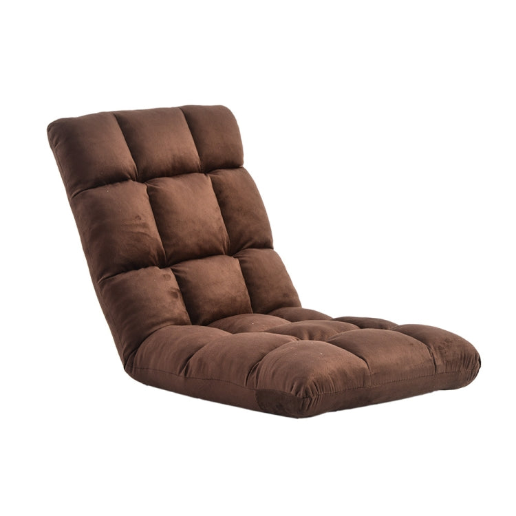 [JPN Warehouse] Lazy Sofa Chairs Tatami Compact Floor Chairs Flannel Seat, Size: 99 x 42 x 55cm (Brown)