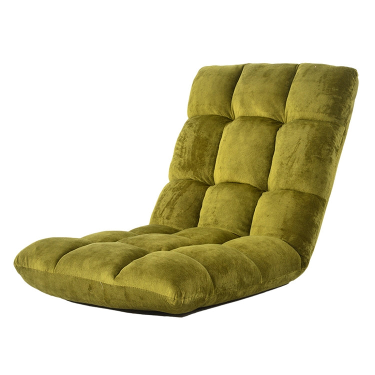 [JPN Warehouse] Lazy Sofa Chairs Tatami Compact Floor Chairs Flannel Seat, Size: 99 x 42 x 55cm (Green)
