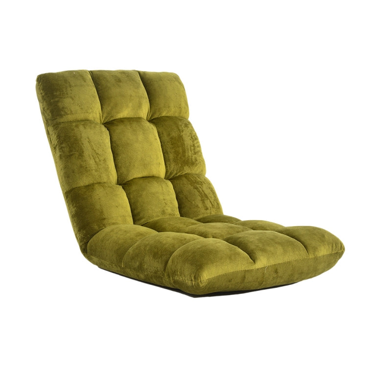 [JPN Warehouse] Lazy Sofa Chairs Tatami Compact Floor Chairs Flannel Seat, Size: 99 x 42 x 55cm (Green)