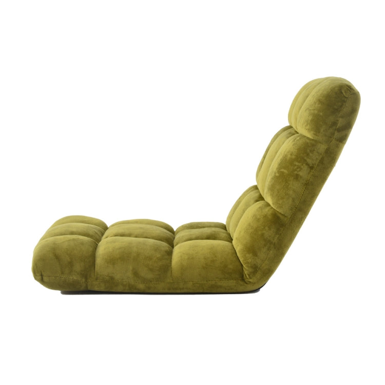 [JPN Warehouse] Lazy Sofa Chairs Tatami Compact Floor Chairs Flannel Seat, Size: 99 x 42 x 55cm (Green)