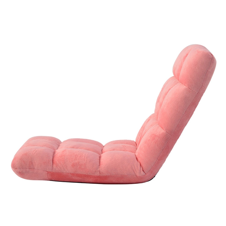 [JPN Warehouse] Lazy Sofa Chairs Tatami Compact Floor Chairs Flannel Seat, Size: 99 x 42 x 55cm (Pink)